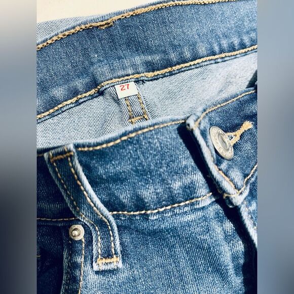 Levi’s jeans shorts blue denim summer casual Bermuda women’s 27 - Picture 4 of 5